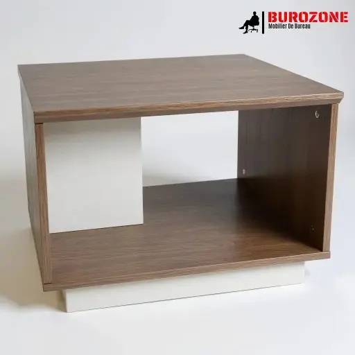[BO-750-06] Petite table centrale brun/beige - 60*60*45cm