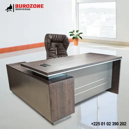 [WN-105-20] Bureau directeur + retour, 200*165*75cm